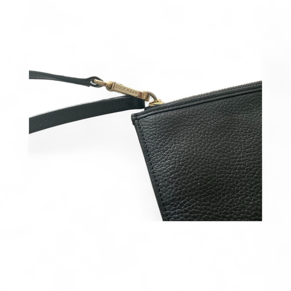 Cole Haan Black Leather Pouch - Picture 3 of 4